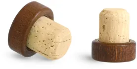Cork Stoppers, Stained Wood Bar Tops w/ Natural Corks