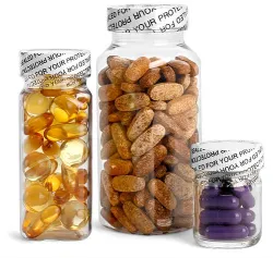 Shrink Bands, Clear Printed "Sealed for Your Protection" Shrink Bands