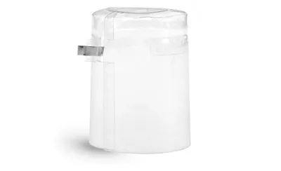 Capsules, Clear PVC Heat-Shrink Capsules w/ Silver Tear Tab