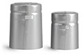 Matte Silver PVC Heat-Shrink Capsules w/ Silver Tear Tab