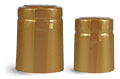 Matte Gold PVC Heat-Shrink Capsules w/ Gold Tear Tabs