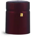 Capsules, Matte Burgundy PVC Heat-Shrink Capsules w/ Gold Tear Tabs