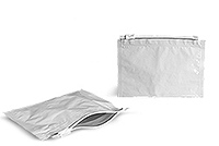 8.5 in x 6 in White Child Resistant Reclosable Bags