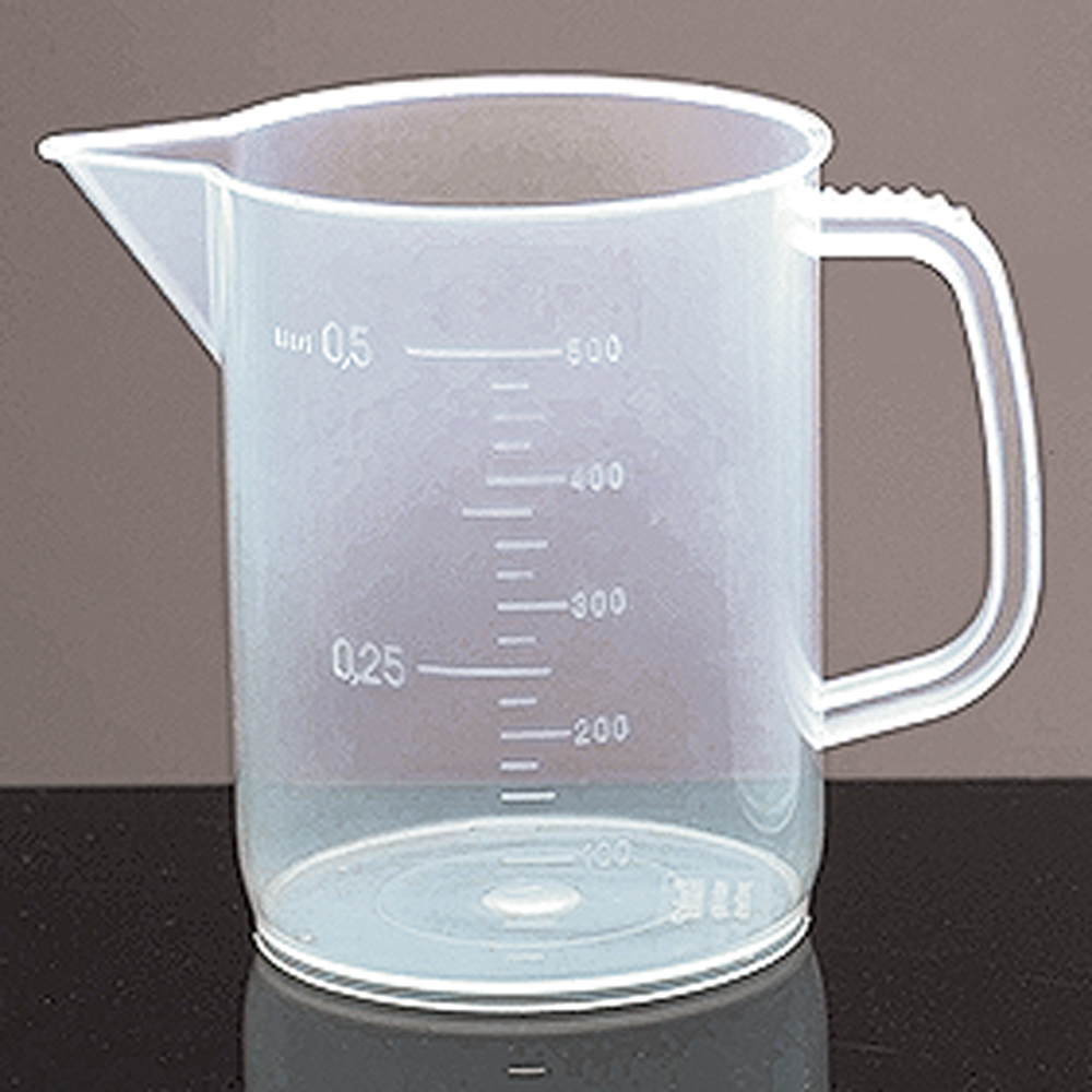 SKS Bottle & Packaging 500 ml Low Form Polypropylene Plastic Beakers
