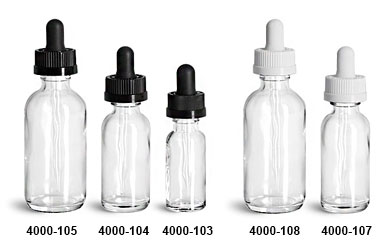 Download SKS Bottle & Packaging - Product Replacement - Clear Glass Boston Round Bottles w/ Black & White ...