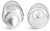 Glass Bottles, Clear Glass Boston Round Bottles w/ White Child Resistant Glass Droppers