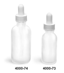 Download Sks Bottle Packaging Glass Bottles Frosted Glass Boston Round Bottles W White Bulb Glass Droppers