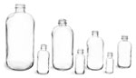4 oz Clear Glass Round Bottles (Bulk), Caps NOT Included