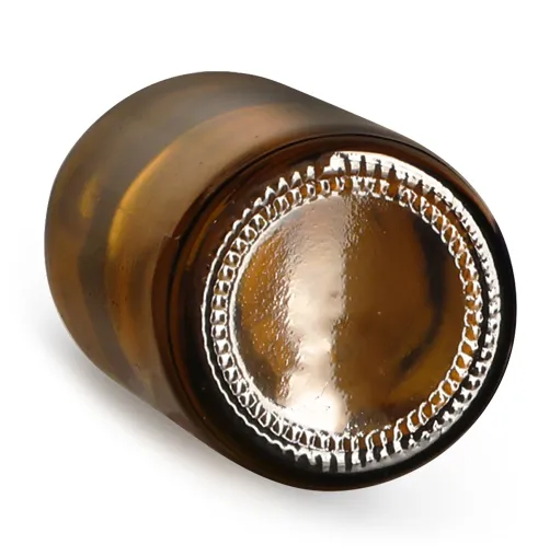  Amber Glass Boston Round Bottles w/ Child Resistant Graduated Glass Droppers 