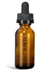 Amber Glass Boston Round Bottles w/ Child Resistant Graduated Glass Droppers