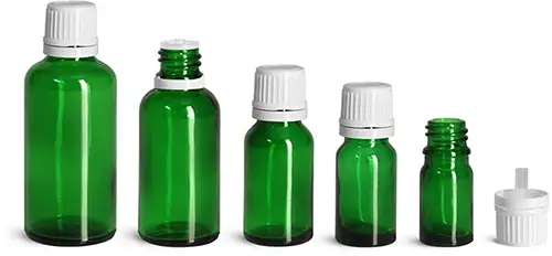 Green Glass Bottles Set — The Refill Store, GB