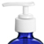 Blue Glass Bottles, Boston Round Bottles w/ Lotion Pumps