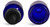 Blue Glass Bottles, Boston Round Bottles w/ Child Resistant Glass Droppers