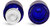 Blue Glass Bottles, Boston Round Bottles w/ White Child Resistant Glass Droppers