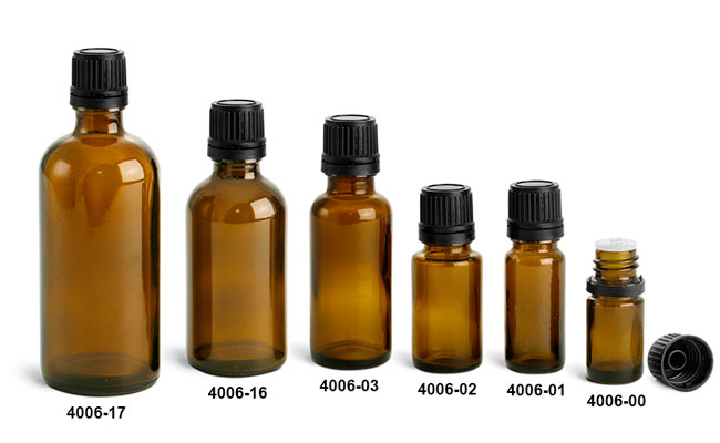 Download Sks Bottle Packaging Glass Bottles Amber Glass Euro Dropper Bottles W Black Tamper Evident Caps And Orifice Reducers