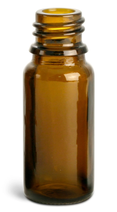 10 ml Amber Glass Euro Dropper Bottles (Bulk), Caps NOT Included