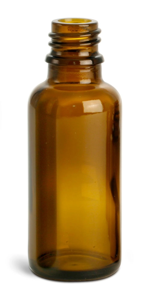 30 ml Amber Glass Euro Dropper Bottles, (Bulk) Caps NOT Included