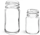 Clear Glass Pharmaceutical Round Bottles (Bulk), Caps NOT Included