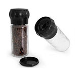 Clear Glass Spice Bottle w/ Easy Grip Grinder Cap