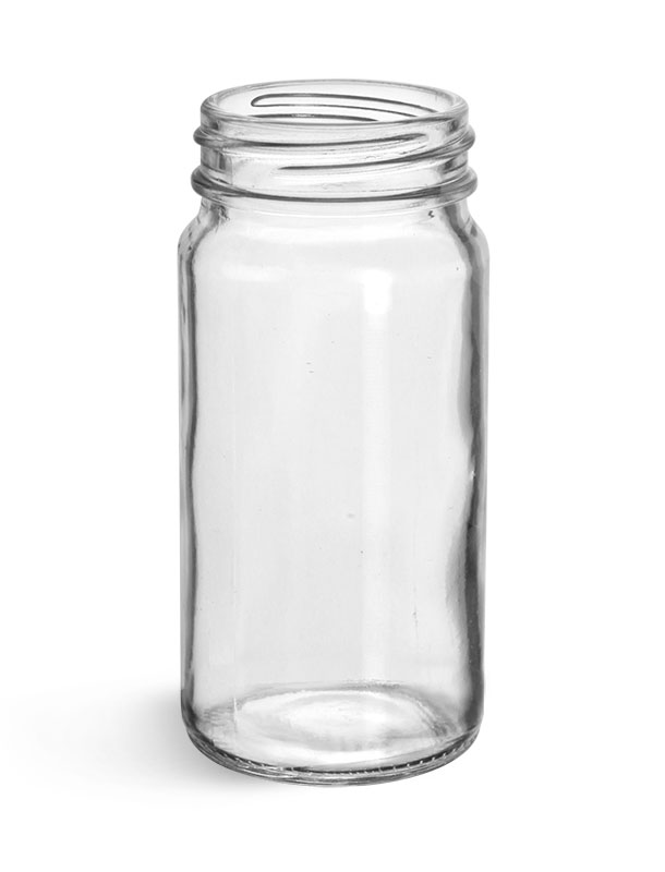 Clear Glass Spice Bottles, Bulk (Caps NOT Included)