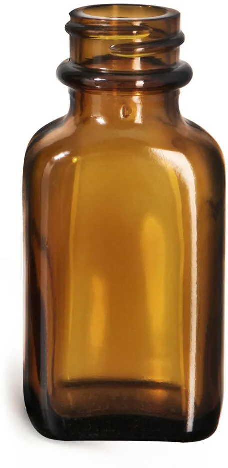 3 oz 3 oz Glass Amber Oval Bottles (Bulk)