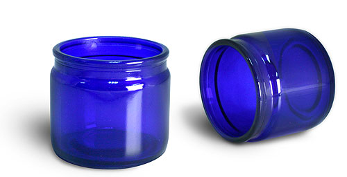 4 oz Cobalt Blue Glass Candle Votive Jars