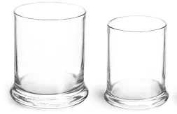 Clear Glass Candle Jars (Bulk), Lids Not Included