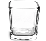 Clear Glass Jars, 7.5 oz Clear Glass Square Candle Jars   