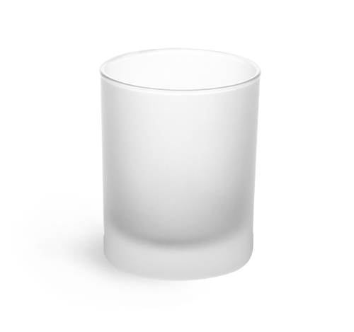  7.75 oz Frosted Glass Candle Jars 