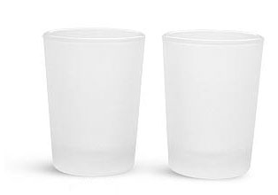 Frosted Glass Candle Votives