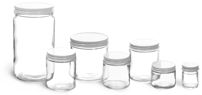 212ml Glass Jam Jars With Lids Spices Packs: 6-36 New * Wedding Favours