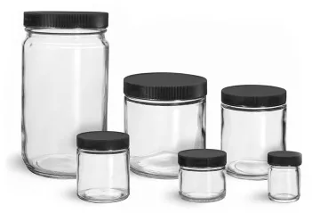 8 oz Eco Mason Tapered Glass Jar with White Lid