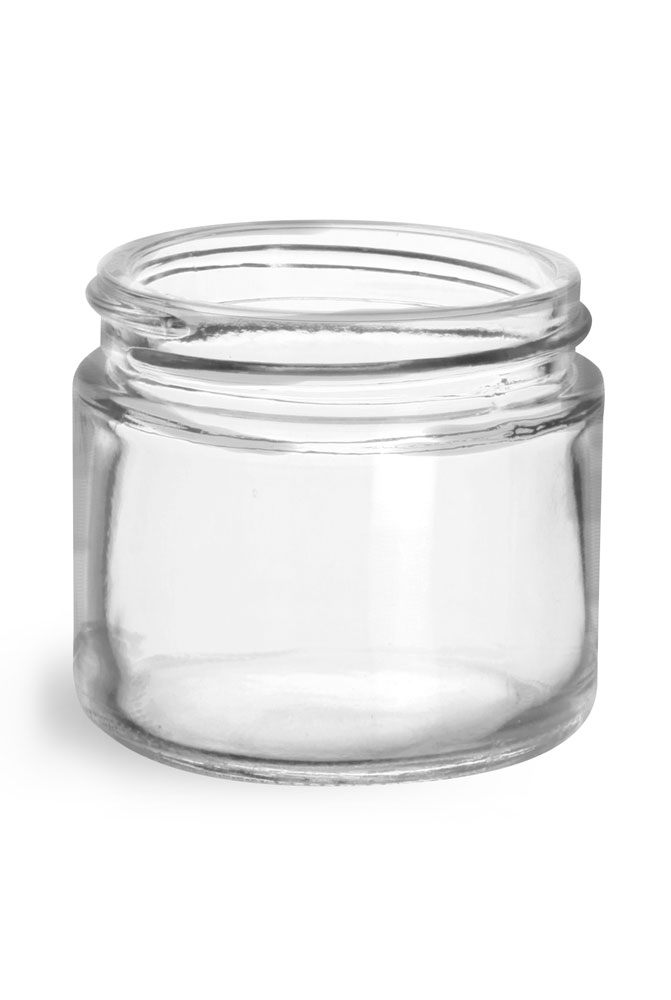 2 oz Clear Glass Jars (Bulk), Caps NOT Included