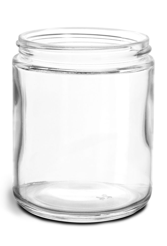 8 oz Clear Glass Jars (Bulk), Caps NOT Included
