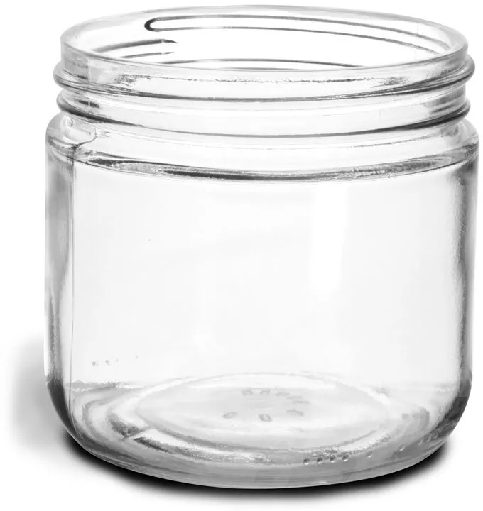 Wholesale 3pc Mini Glass Jar Set W/ Lid- 6oz CLEAR