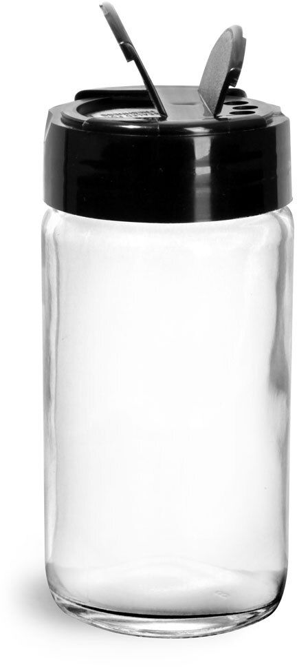 24/Case Cap Sold Separately 6 oz Glass Paragon Jar with 53mm by 400 Thread Neck 