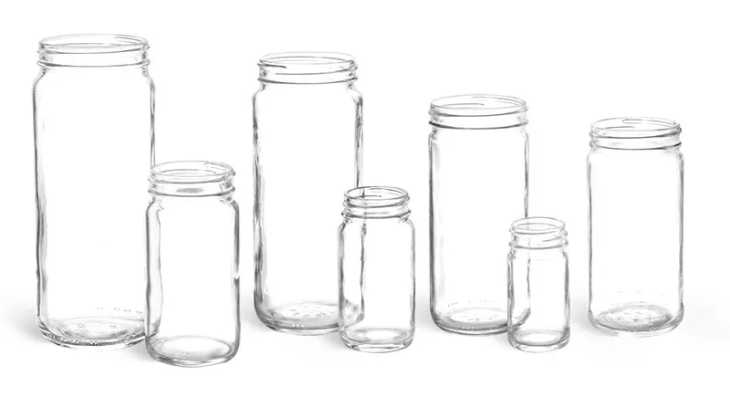 Clear Glass Paragon Jars (Bulk), Caps NOT Included