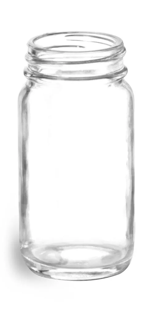 2 oz Clear Glass Paragon Jars (Bulk), Caps NOT Included