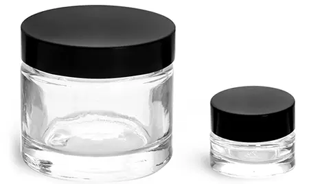 CRAFT PLASTIC JARS 72 Pack Black Screw Top Lid Lip Balm -  Finland