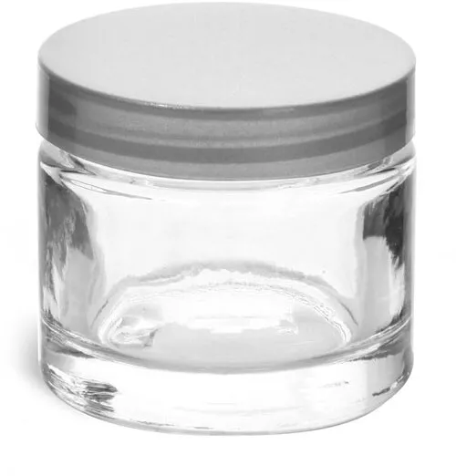 2oz Clear Glass SS Jar 53-400(168/case)
