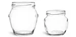 Clear Glass Honey Pot Jars (Bulk), Caps NOT Included
