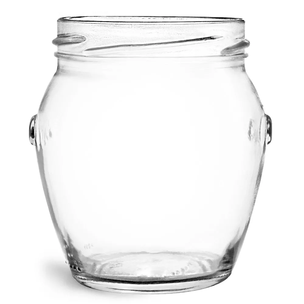 212 ml Glass Jars, Clear Glass Honey Pot Jars (Bulk), Caps NOT Included