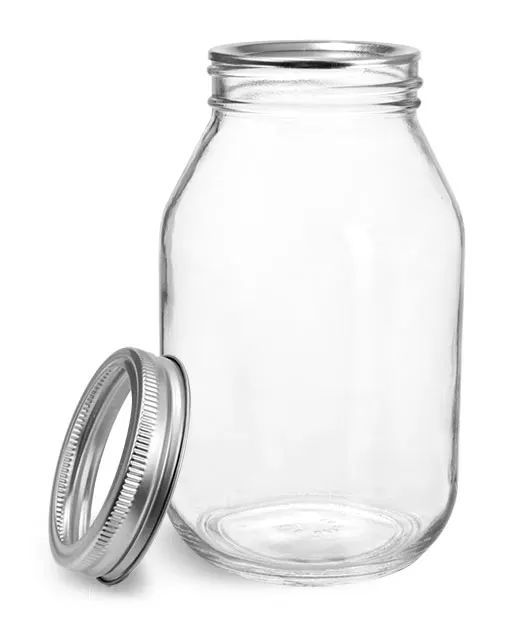 6 oz. Black Oval Glass Jar per case/42