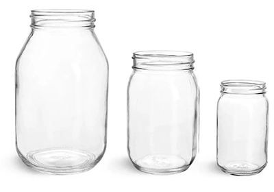 Clear Glass Mayo/Economy Jars (Bulk) Caps Not Included