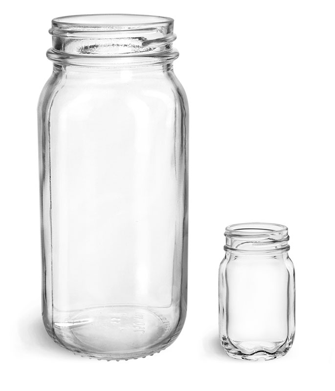 Glass Jars, Clear Glass Mayberry Jars (Bulk)