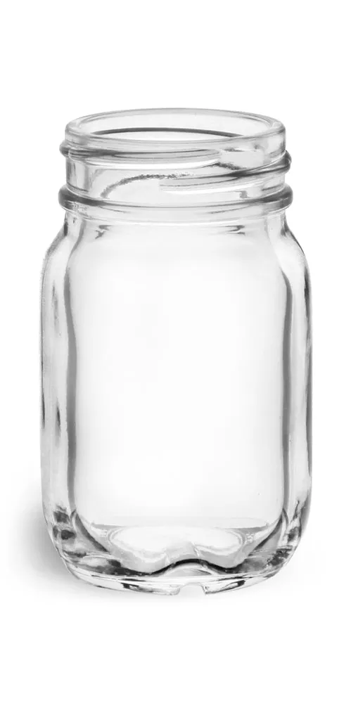 50 ml Glass Jars, Clear Glass Mayberry Jars (Bulk), Caps Not Included