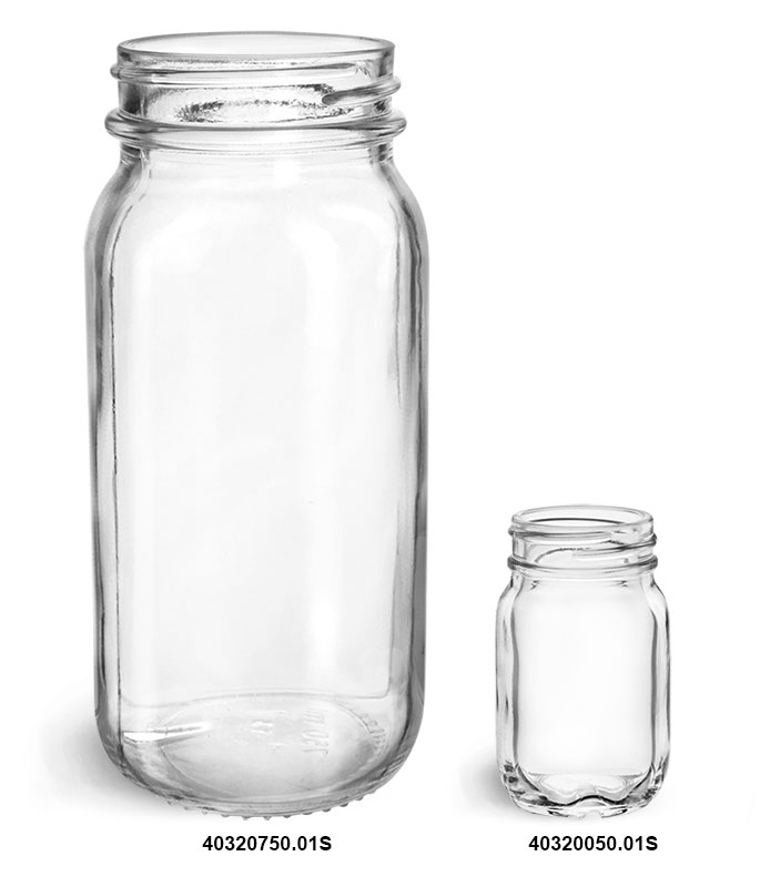 Glass Jars, Clear Glass Mayberry Jars (Bulk)