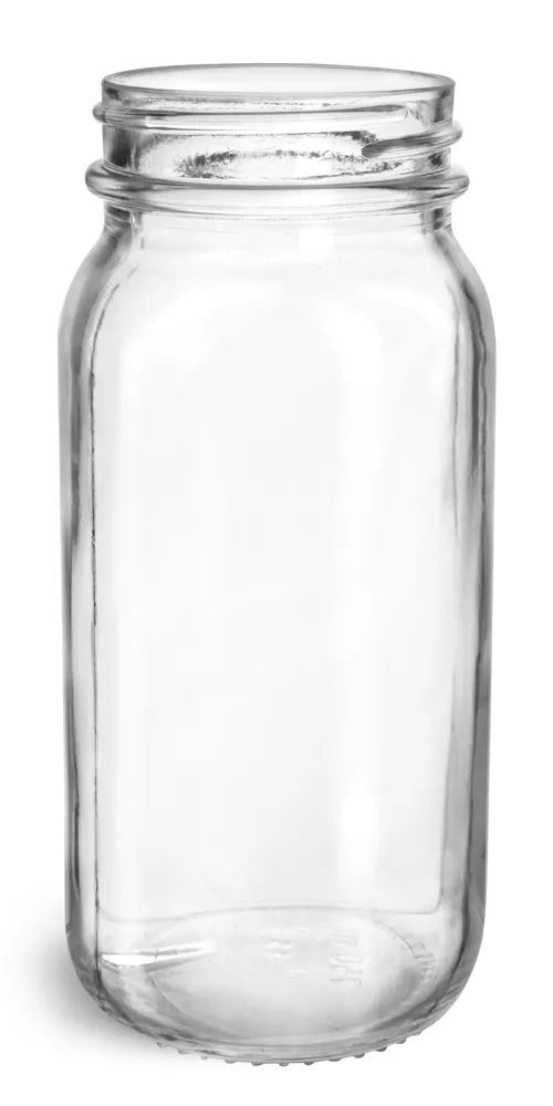 750 ml Glass Jars, Clear Glass Mayberry Jars (Bulk), Caps Not Included