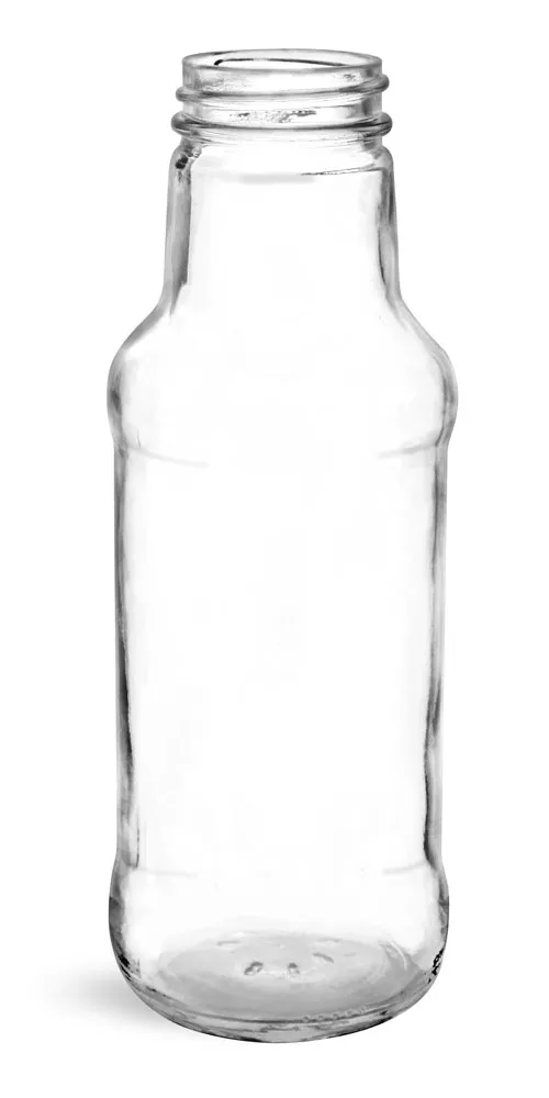 10 oz Clear Glass Beverage Bottles (Bulk), Caps NOT Included