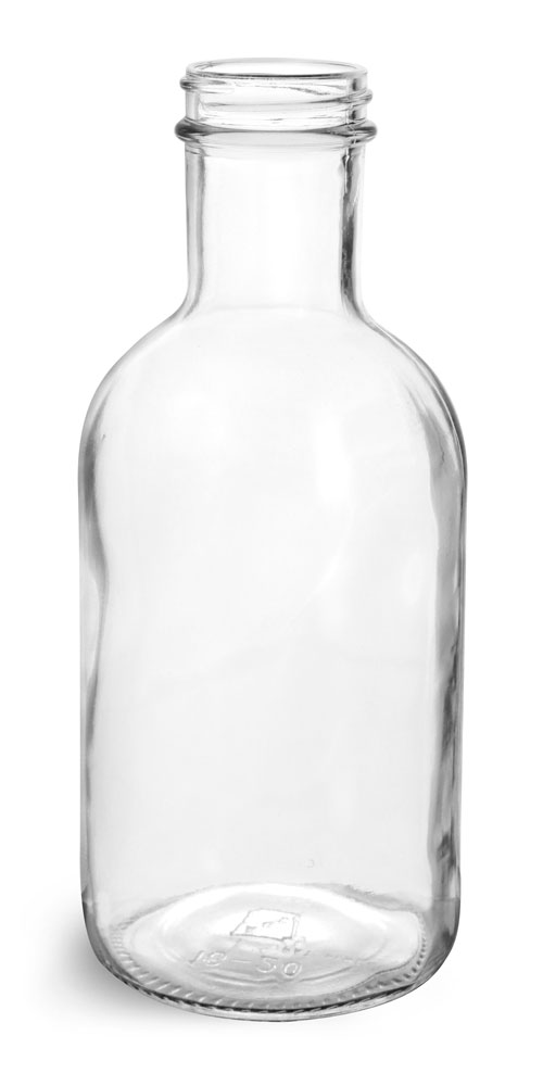 16 oz Glass Bottles, Clear Glass Stout Bottles (Bulk), Caps NOT Included